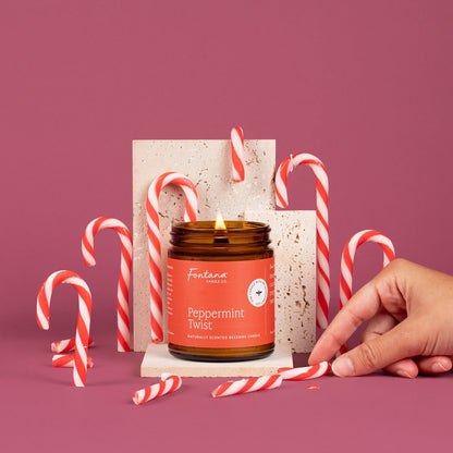 Peppermint Twist Essential Oil Candles