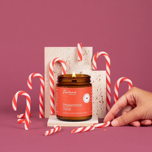 Peppermint Twist Essential Oil Candles
