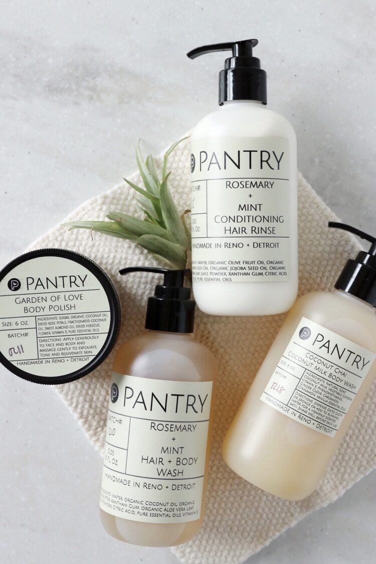 Stimulating + Conditioning Hair Combo - Rosemary + Mint Shampoo, Body Wash + Conditioner No SLS, Parabens, Phthlates or Fragrances