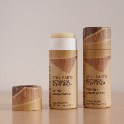 Still Earth: Vetiver + Sandalwood - Botanical Scent Balm