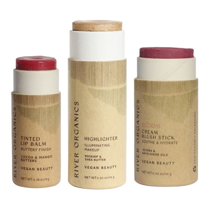 Lip + Highlighter + Blush Set
