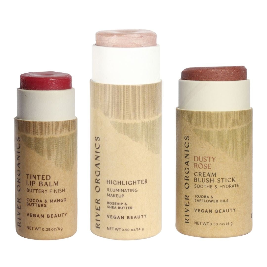 Lip + Highlighter + Blush Set