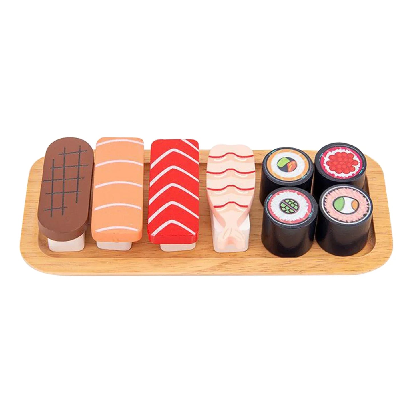 Wooden Sushi Play Set – Pretend Food Toys for Kids