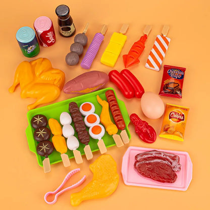 Kids Pretend BBQ Play Set – Cooking and Kitchen Role Play Toys for Girls