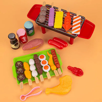 Kids Pretend BBQ Play Set – Cooking and Kitchen Role Play Toys for Girls