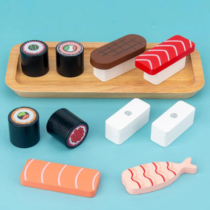 Wooden Sushi Play Set – Pretend Food Toys for Kids