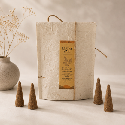 Lucky Zaki Tibetan Incense Cones for Abundance