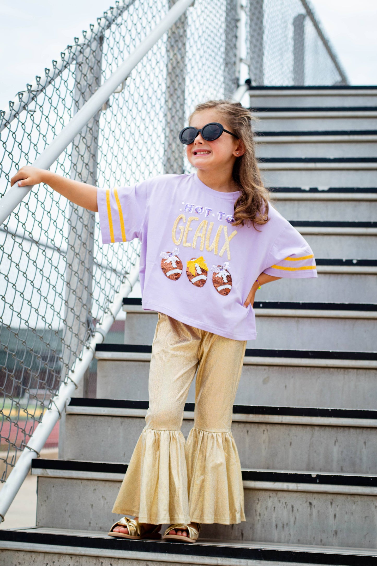 SeersuckerJOEY LLC - Hot to Geaux sequin tee
