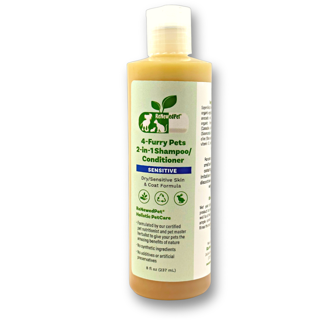4-FURRY PETS 2-IN-1 *SENSITIVE SHAMPOO + CONDITIONER