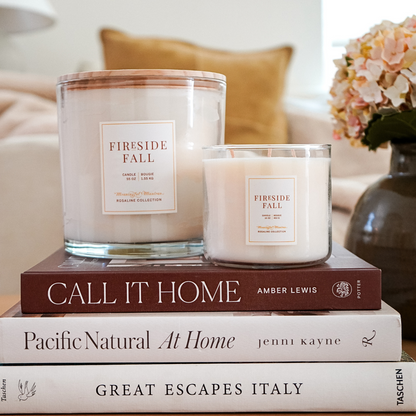 Fireside Fall Natural Candle 55oz Rosaline Collection