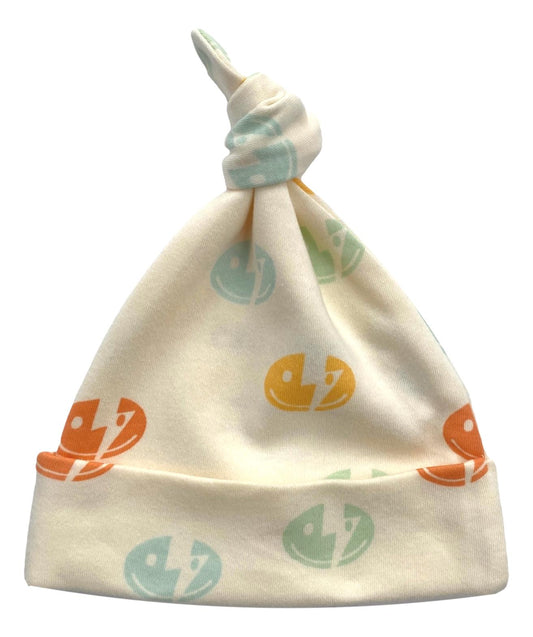 GOTS Certified Organic Cotton Hat - Smiley Bolts