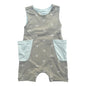 GOTS Certified Organic Cotton Sleeveless Romper - Freshwater Snail