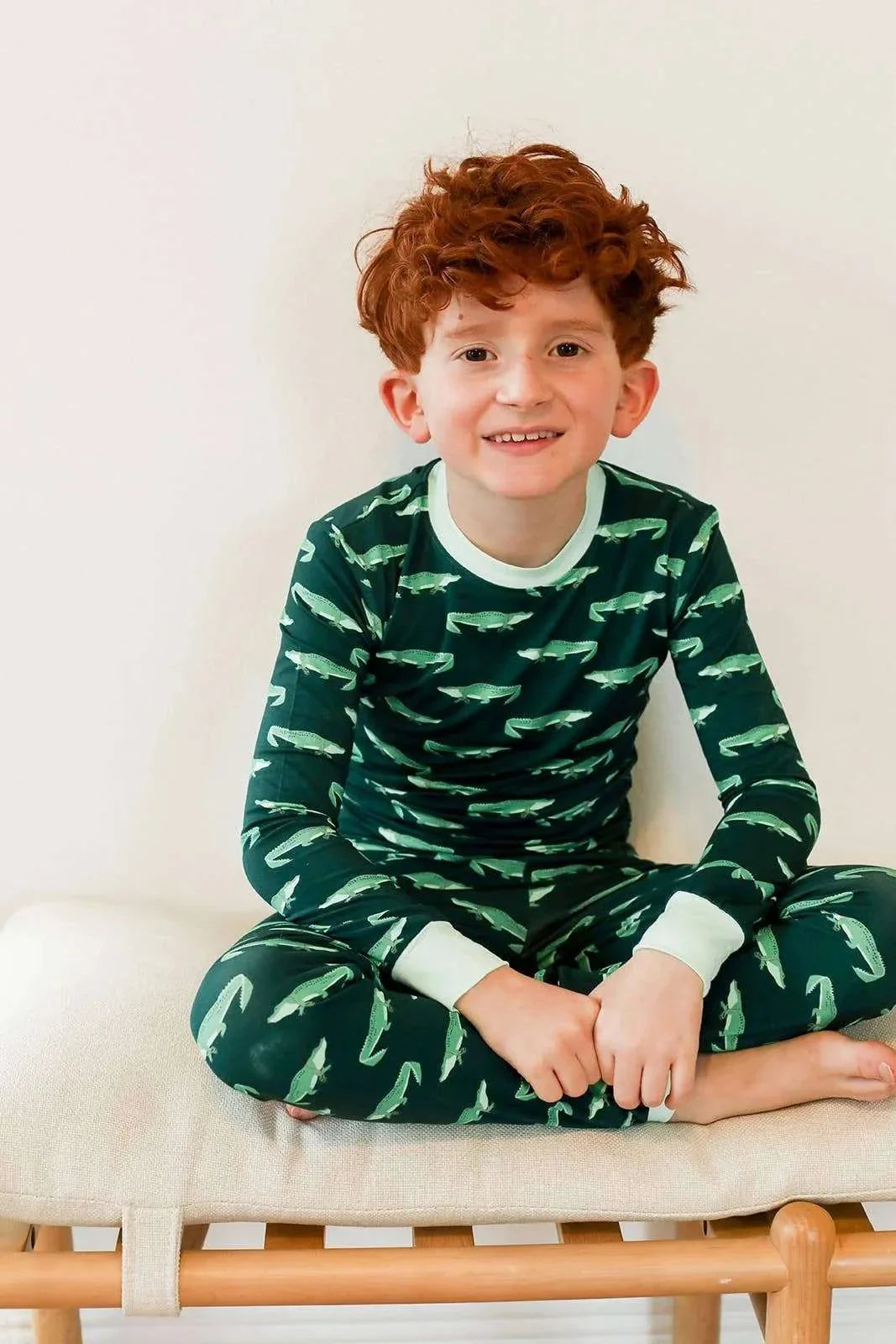 Southern Sleepies - Mardi Gator 2 Piece Bamboo Pajama Set
