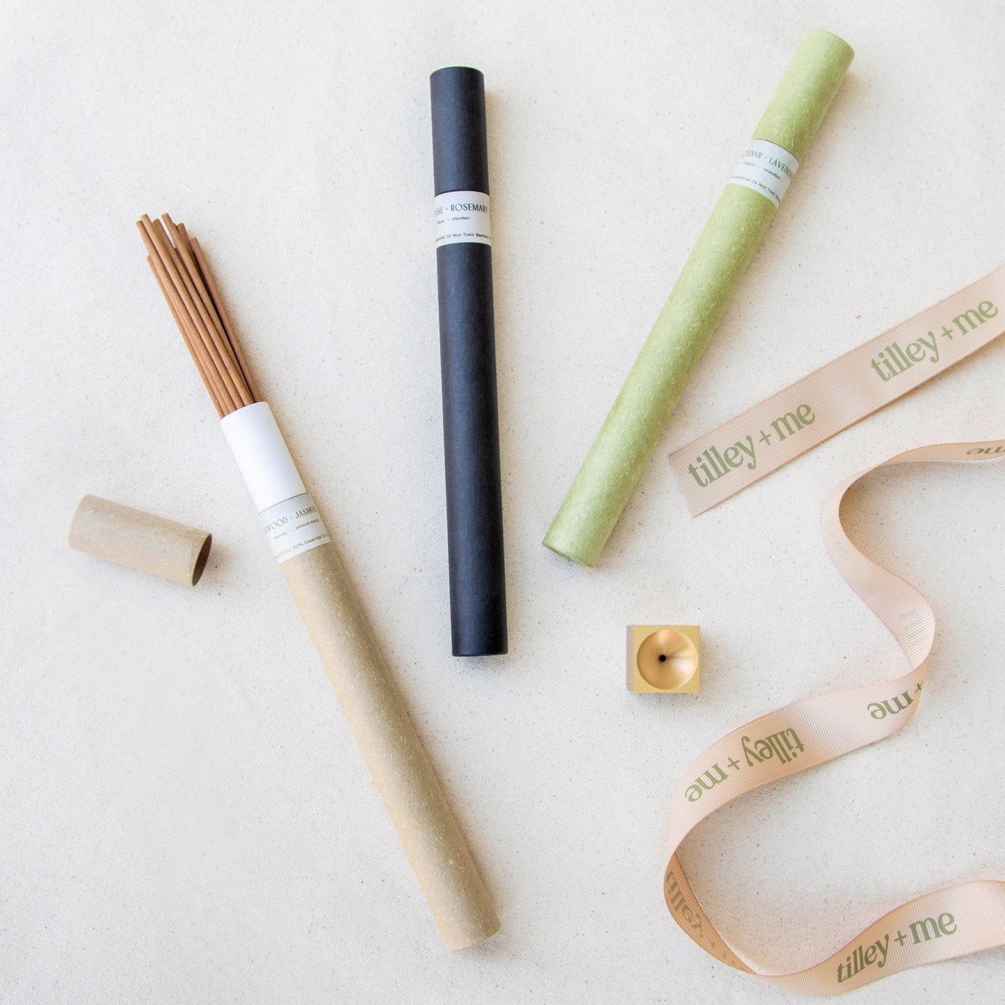 Brass Cube Incense Holder - Minimalist & Stylish Design