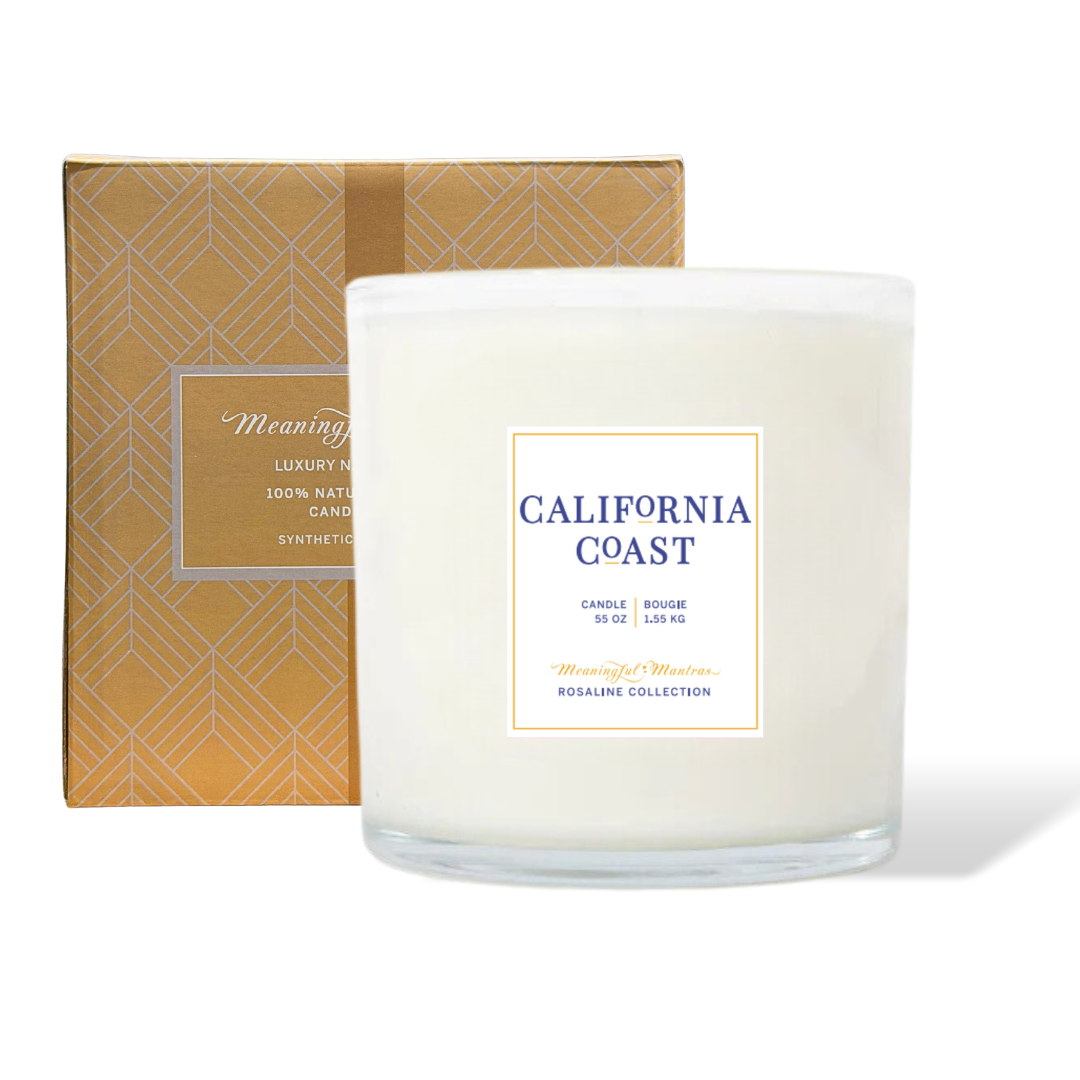 Tranquility California Coast Natural Candle 55oz Rosaline Collection