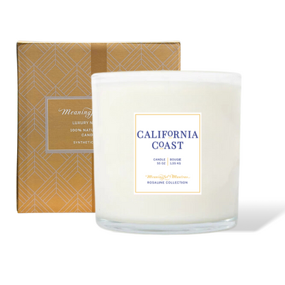 Tranquility California Coast Natural Candle 55oz Rosaline Collection