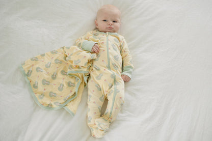 GOTS Certified Organic Cotton Zippy Footed - Ukulele