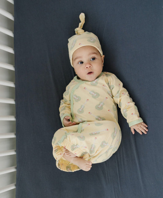 GOTS Certified Organic Cotton Gown - Ukulele
