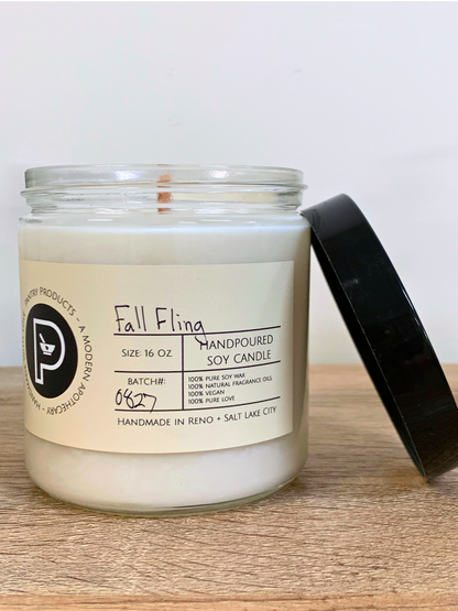 Slow Season Fall Candle Collection: Hand-Poured Soy Wax Candles - Phthlate-free, Clean Burning