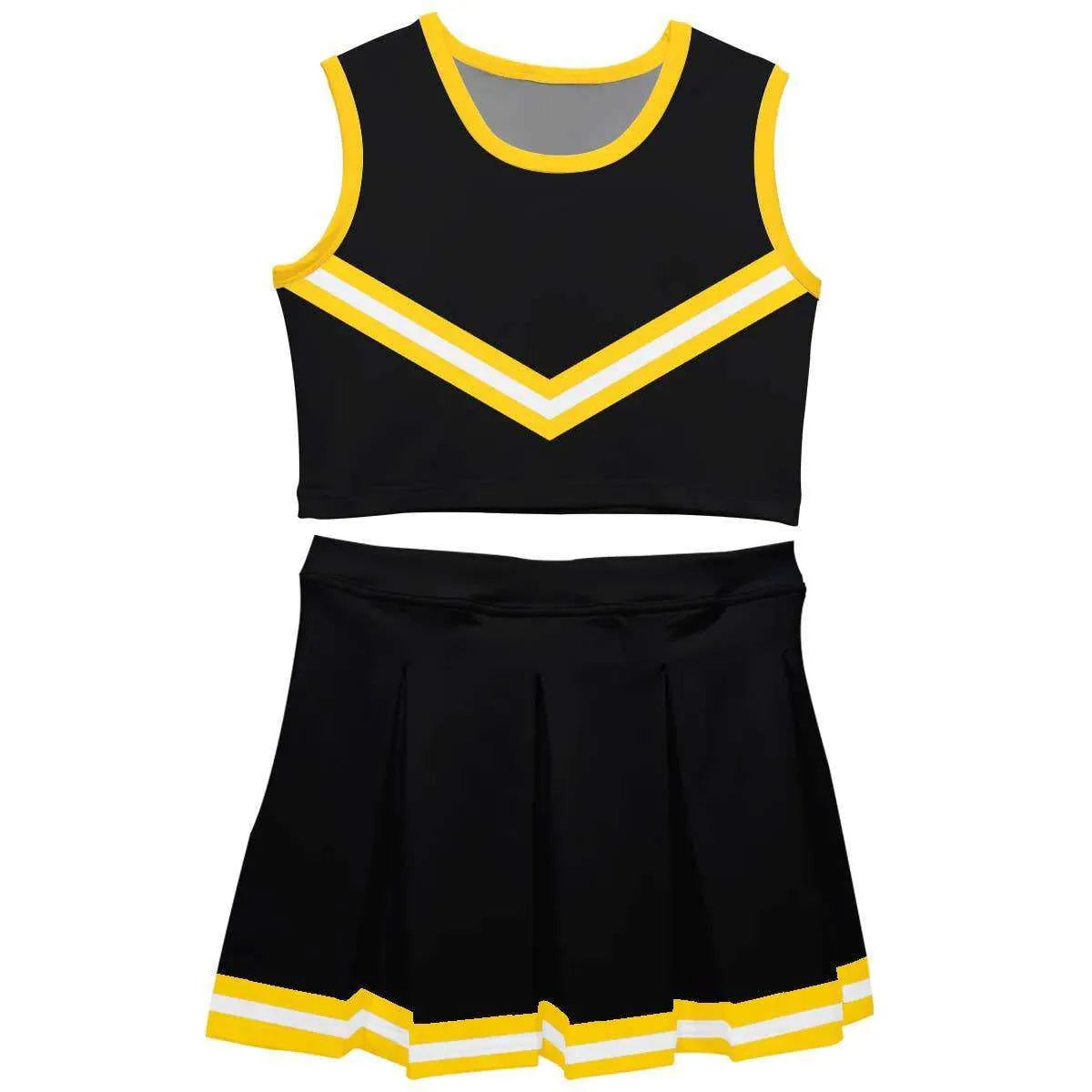 Vive La Fete - Black Gold Sleeveless Cheerleader Set