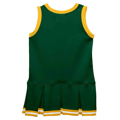 Vive La Fete - Green and Gold Sleeveless Cheerleader Dress
