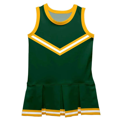 Vive La Fete - Green and Gold Sleeveless Cheerleader Dress