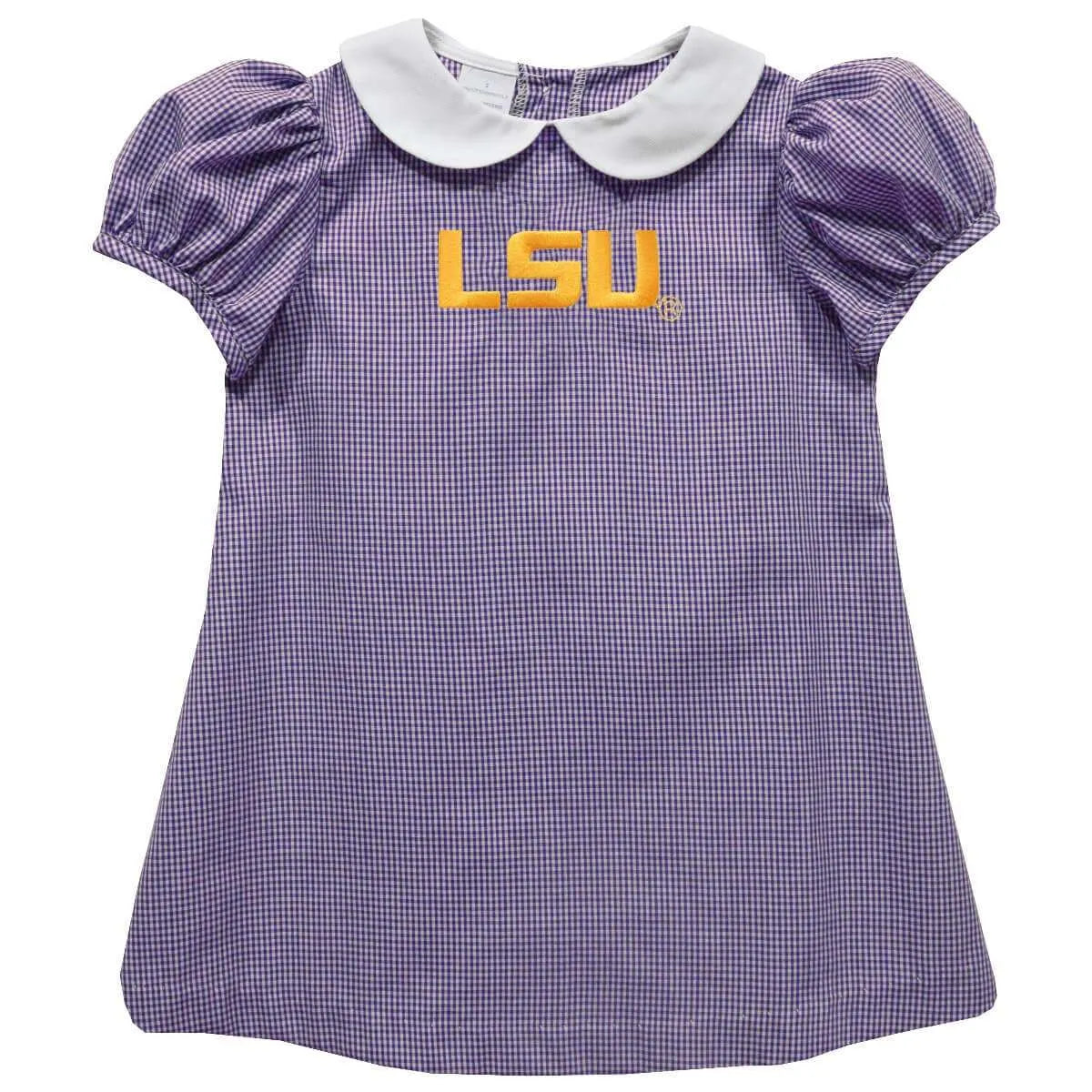 Vive La Fete - LSU Tigers Embroidered Purple A Line Dress Eleanor
