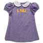 Vive La Fete - LSU Tigers Embroidered Purple A Line Dress Eleanor