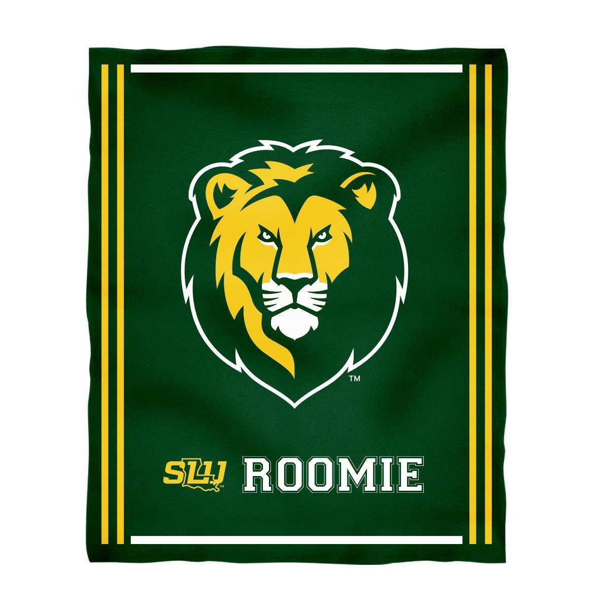 Vive La Fete - Southeastern Louisiana Green Plush Soft Minky Blanket