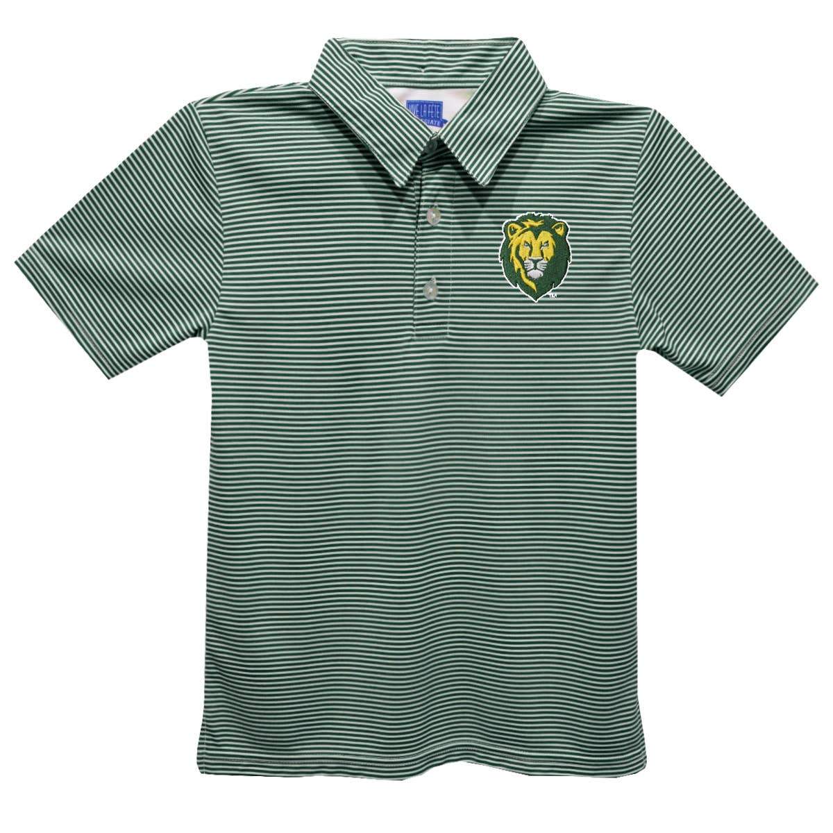 Vive La Fete - Southeastern Louisiana Lions Embroidered Stripes Polo Shirt