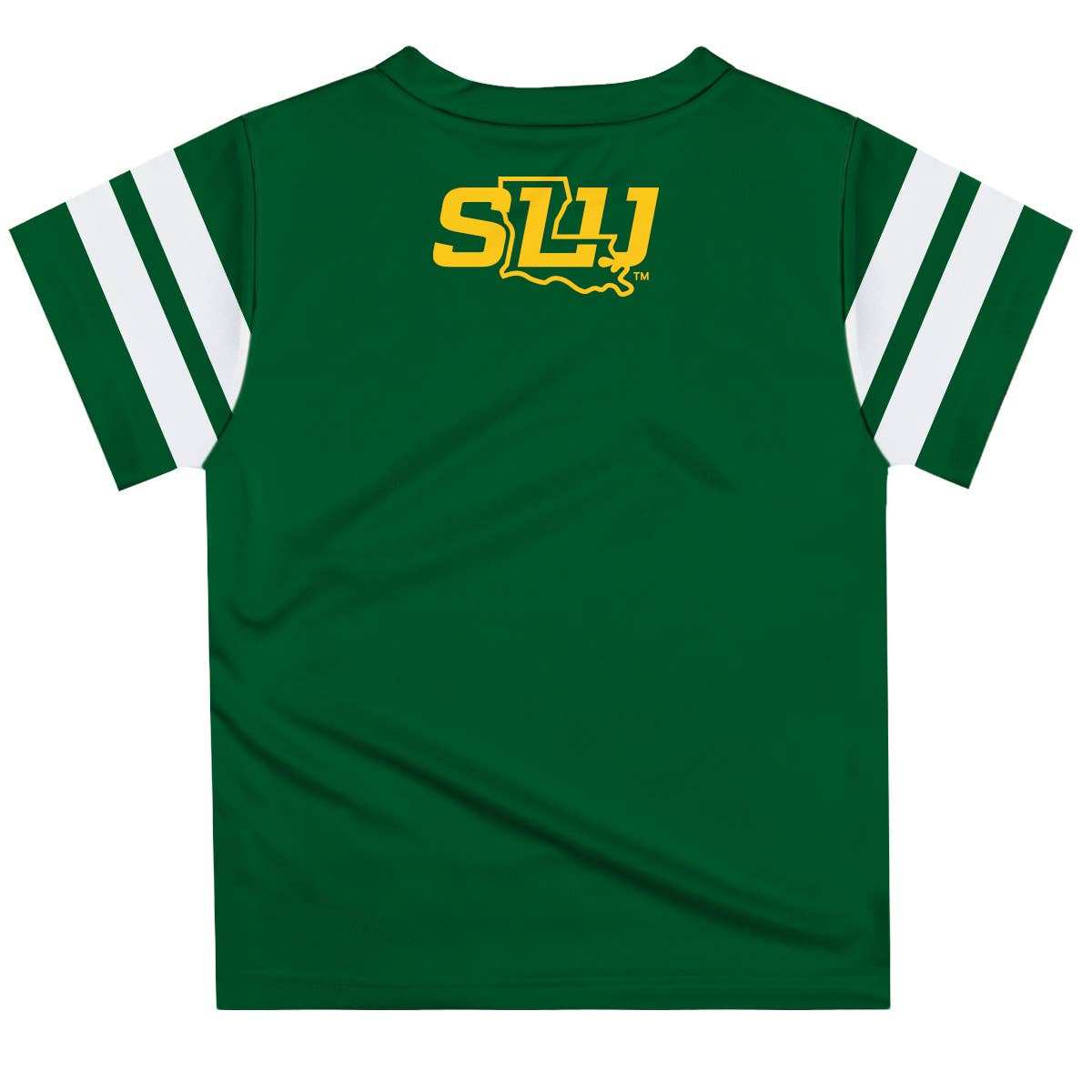 Vive La Fete - Southeastern Louisiana Lions Green T-shirt Stripes on Sleeve