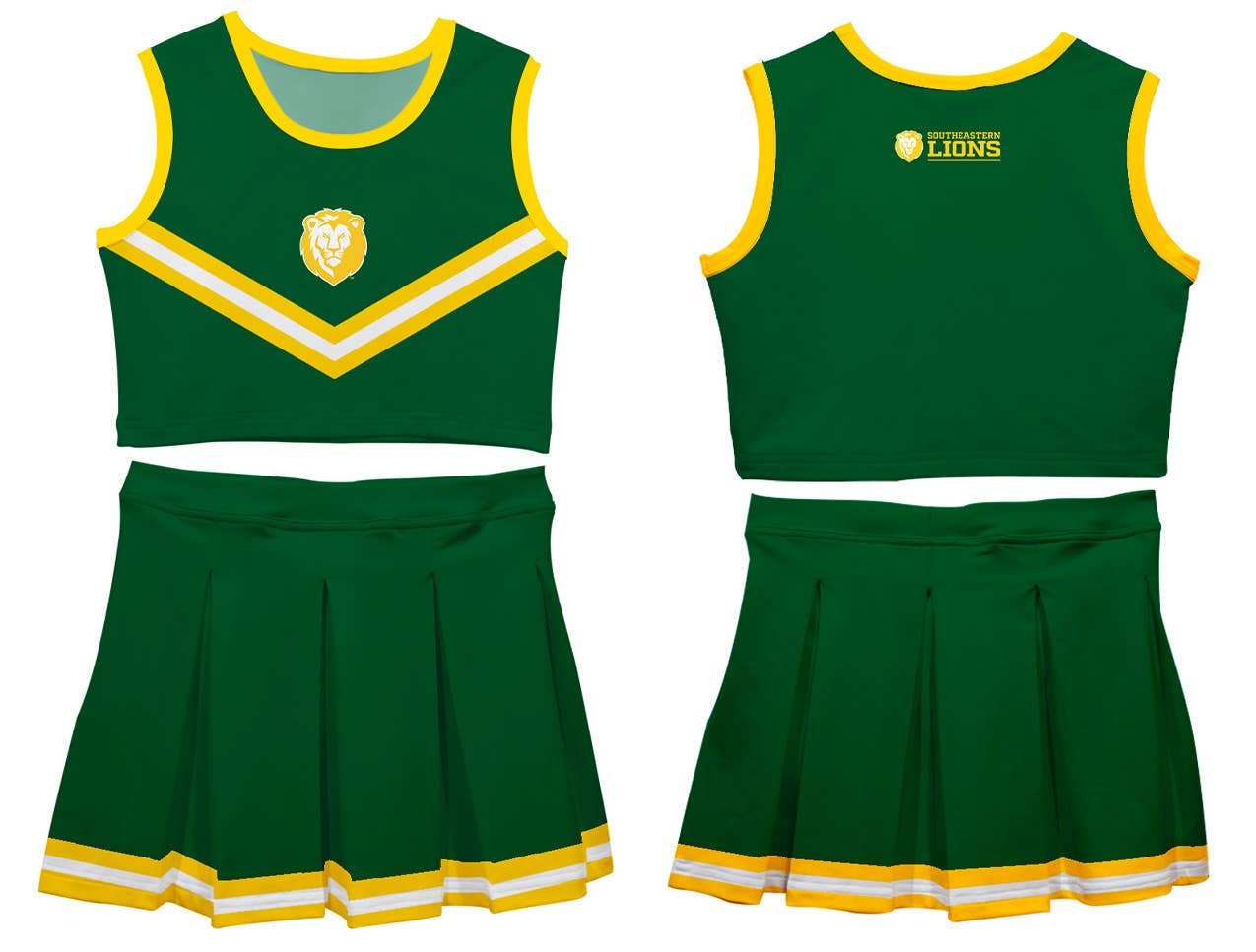 Vive La Fete - Southeastern Louisiana Lions Sleeveless Youth Cheerleader Set