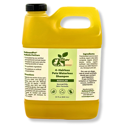 4-HAIRLESS PETS REGULAR WATERLESS SHAMPOO