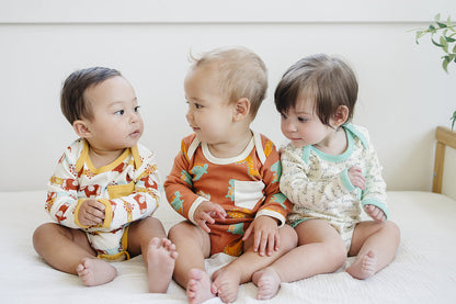 GOTS Certified Organic Cotton Long Sleeve Bodysuit - Aztec Pony