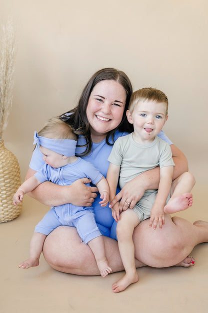 Women's Ribbed Bamboo Pajama Top & Bottoms - sold as separates