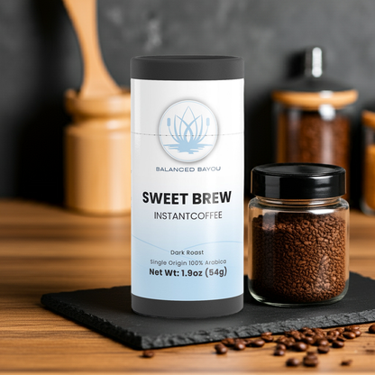 Balanced Bayou Sweet Brew Instant Coffee (Dark Roast)
