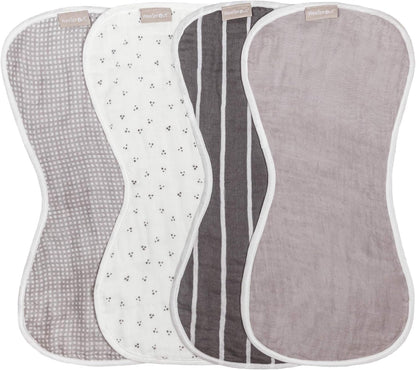 WeeSprout 100% Organic Cotton Burp Cloths — Ultra-Absorbent, Multi-Functional & Gentle on Baby’s Skin