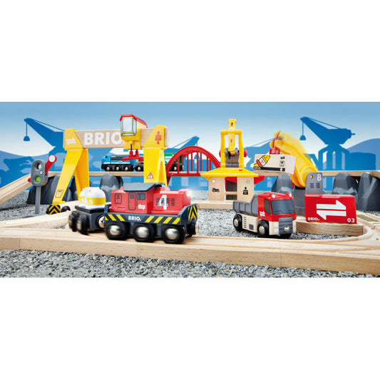 Deluxe Wooden Railway Set