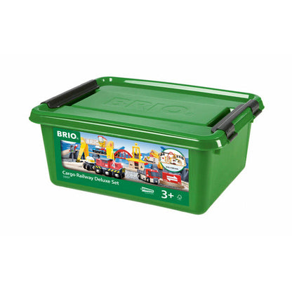 Deluxe Wooden Railway Set
