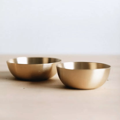 Mini Brass Serving Bowls – Elegant & Handcrafted Tableware Set