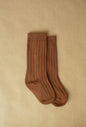 Brown-Knee high socks