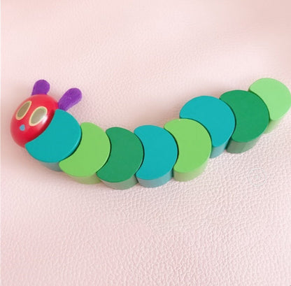Wooden Hungry Caterpillar Toy – Educational Developmental Toy for Kids