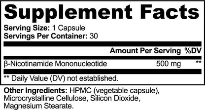 Pure NMN 500mg | Daily NAD+ Boost