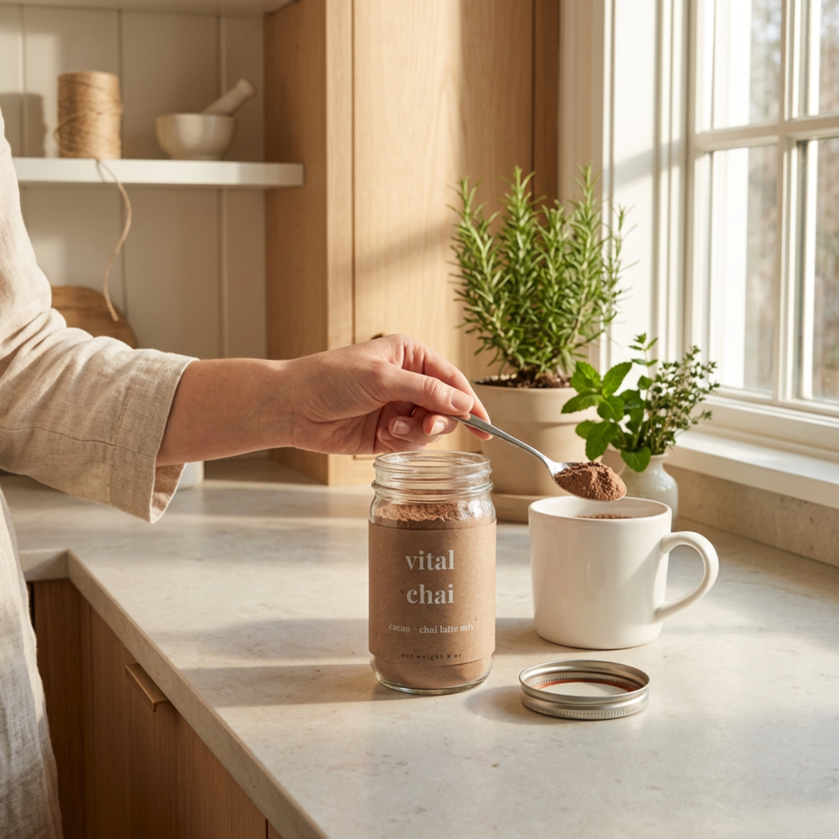 Vital Chai – Energizing Adaptogenic Cacao Chai Latte Mix