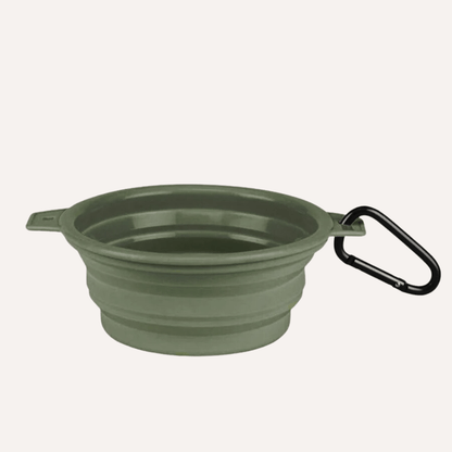 Tilley + Me Collapsible Travel Pet Bowl with Clip – Compact, Reusable and Easy to Clean