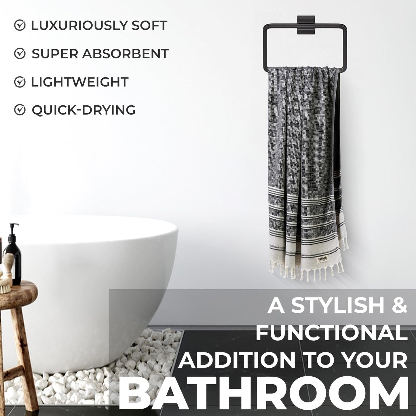 Indulge in the Luxury of 100% Certified Organic Turkish Cotton Towels