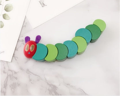 Wooden Hungry Caterpillar Toy – Educational Developmental Toy for Kids