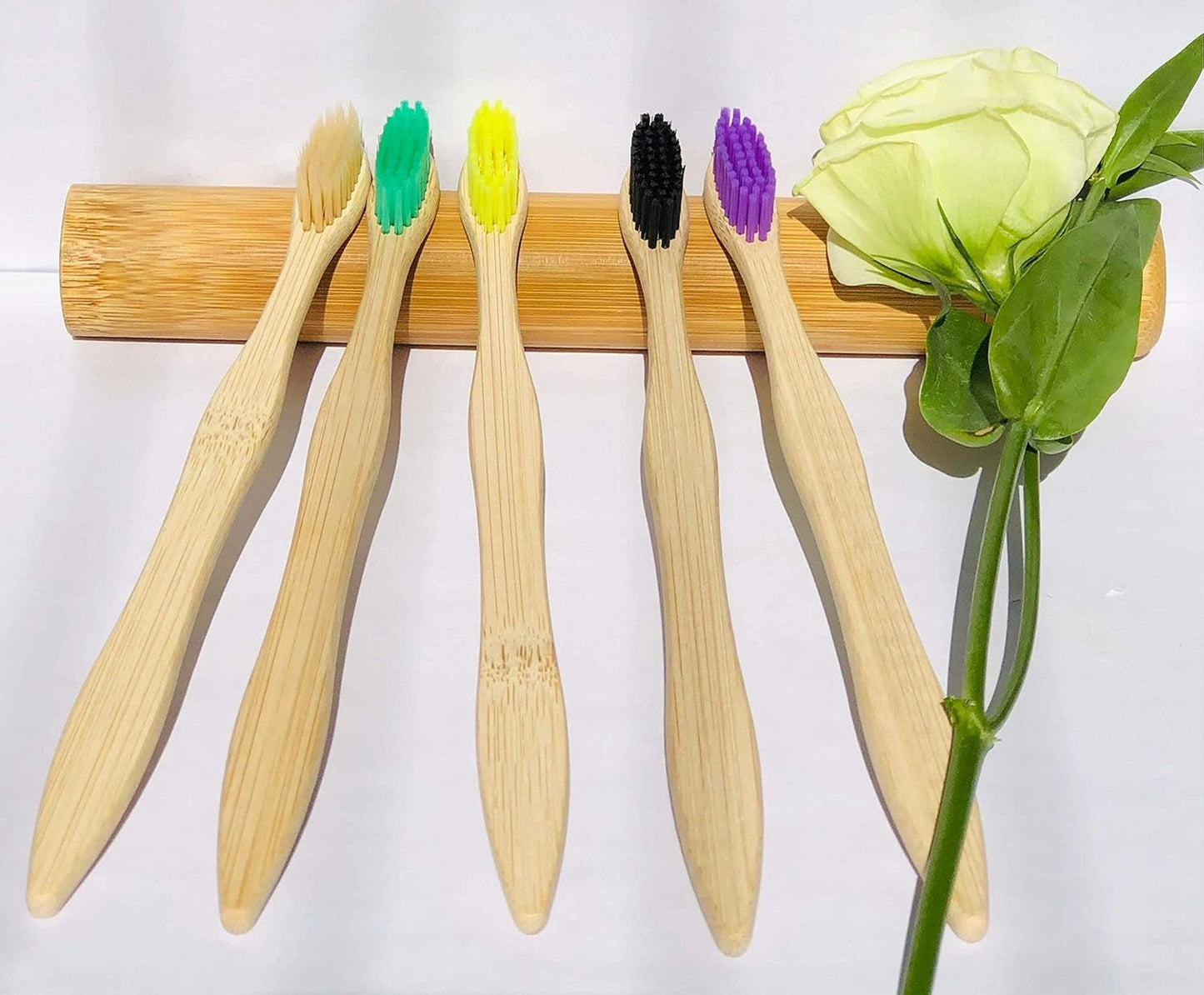 Eco-Friendly Bamboo Toothbrushes – Set of 10