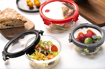 Glass Containers & Lids - Round