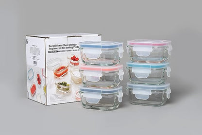 Mini Glass Container Set - Rectangular